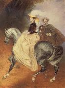Karl Briullov Riders painting